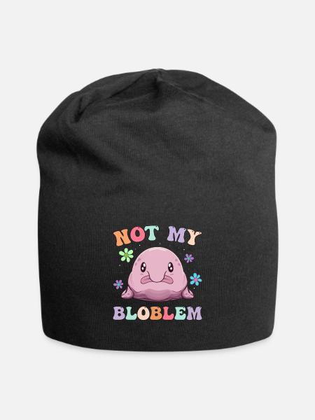 Groovy Blobfisch - Jersey-Beanie - Schwarz