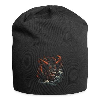 Japanese Tattoo Night Mystical Japan - Jersey Beanie - black - Front