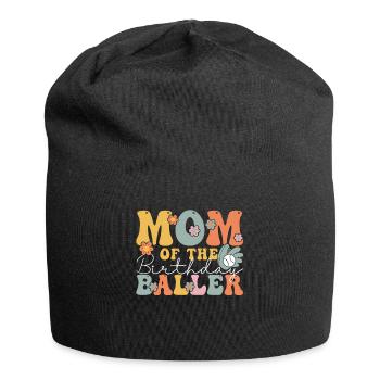 Groovy Baseball Mom - Jersey-Beanie - Schwarz - Vorne