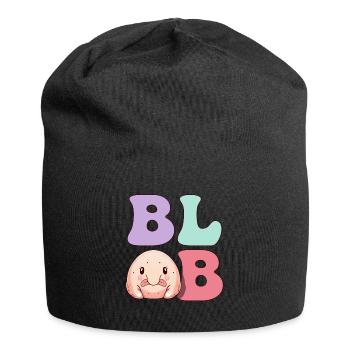 Drôle de poisson blob - Bonnet en jersey - noir - Devant
