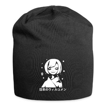 Welcome to Japan: 日本のウィルコメン - Jersey Beanie - black - Front