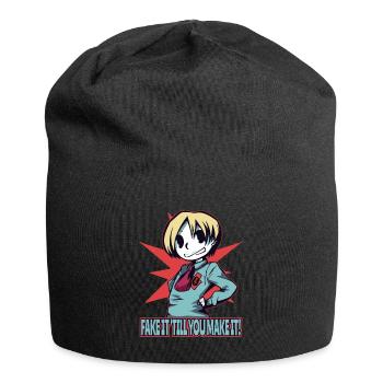Anime Girls: Pretend Until You Make It - Jersey Beanie - black - Front