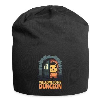 Little Hamster Bear: Welcome to the Dungeon - Jersey Beanie - black - Front