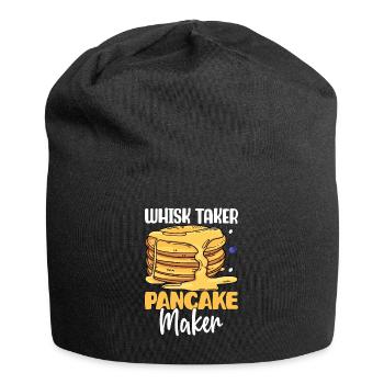 Funny pancakes - Jersey Beanie - black - Front