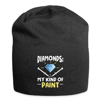 Diamantmalerei Bastler Künstler Diamantmaler - Jersey-Beanie - Schwarz - Vorne