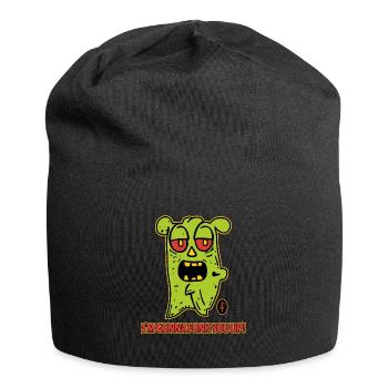 I'm going to make you funky, cartoon monster - Jersey Beanie - black - Front