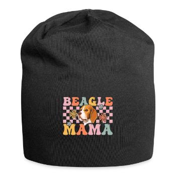 Groovy Dog Beagle-Liebhaber - Jersey-Beanie - Schwarz - Vorne