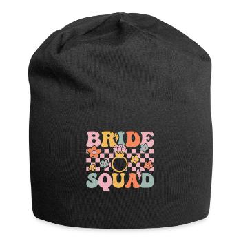 Groovy Bridal Shower Hen Party - Jersey Beanie - black - Front