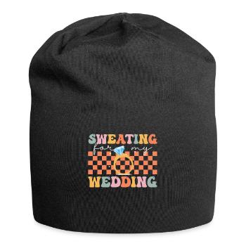 Groovy Bride Bridal Party Workout - Jersey-Beanie - Schwarz - Vorne