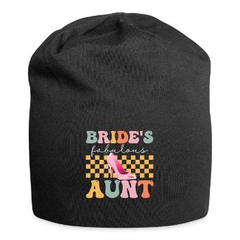 Groovy Brautparty - Jersey-Beanie - Schwarz - Vorne