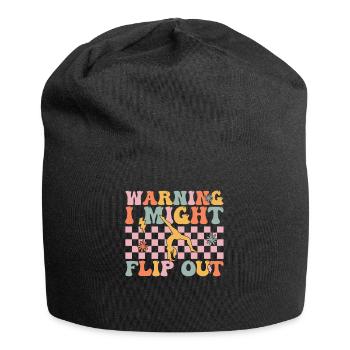 Groovy Cheerleading Cheerleader - Jersey-Beanie - Schwarz - Vorne