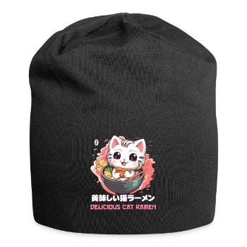 Délicieux ramen pour chat - Bonnet en jersey - noir - Devant