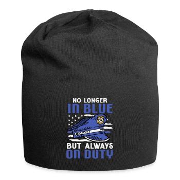 Policier à la retraite Police à la retraite - Bonnet en jersey - noir - Devant