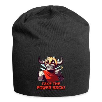 Take back the power! An Anime Minotaur - Jersey Beanie - black - Front