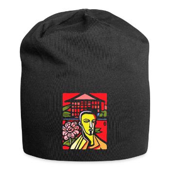 Unzufriedener abstrakter Kunst Kerl - Jersey-Beanie - Schwarz - Vorne