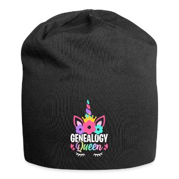 Généalogie généalogiste - Bonnet en jersey - noir - Devant