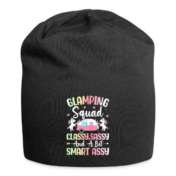 Glamping Team Glamper - Jersey-Beanie - Schwarz - Vorne