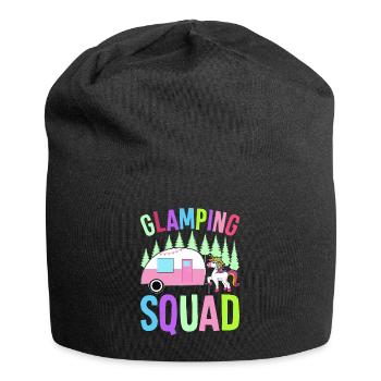 Glamping Team Glamper - Jersey-Beanie - Schwarz - Vorne