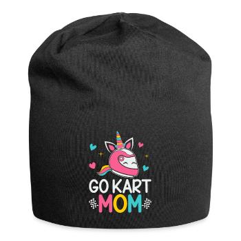 Go Kart Racing Weiblicher Go Kart Racer - Jersey-Beanie - Schwarz - Vorne