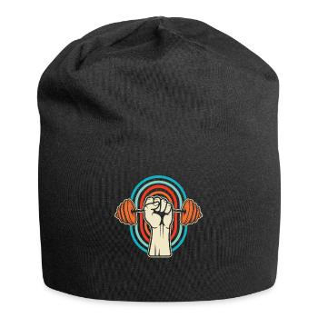 Fitness - Jersey-Beanie - Schwarz - Vorne