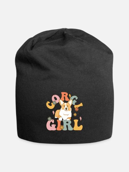 Groovy Hundeliebhaberin - Jersey-Beanie - Schwarz