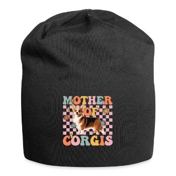Groovy Corgi Maman Chien Maman - Bonnet en jersey - noir - Devant
