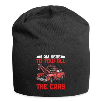 Lustiger Abschleppwagenfahrer Abschleppwagenfahrer - Jersey-Beanie - Schwarz - Vorne