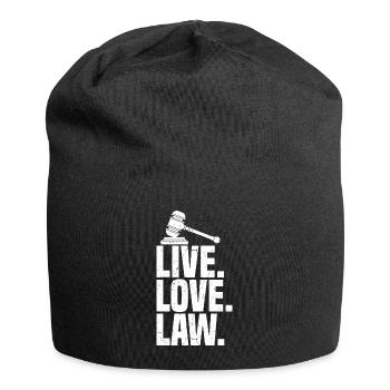 Étudiant en droit Diplôme en droit Futur avocat - Bonnet en jersey - noir - Devant