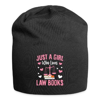 Jurastudent Jurastudium - Jersey-Beanie - Schwarz - Vorne