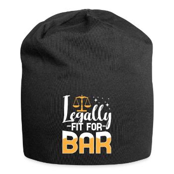 Jurastudent Jurastudium Zukünftiger Jurist - Jersey-Beanie - Schwarz - Vorne
