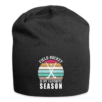 Feldhockey Ist Meine Lieblingssaison Hallenhockey - Jersey-Beanie - Schwarz - Vorne