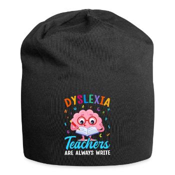 Lustiges Legasthenie-Bewusstsein - Jersey-Beanie - Schwarz - Vorne