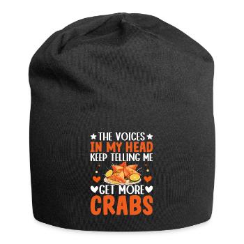Funny Crab Rangoon - Jersey Beanie - black - Front