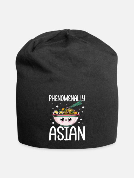 Soupe de nouilles Cuisine asiatique - Bonnet en jersey - noir