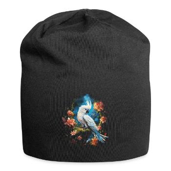Kakadu Vogelliebhaber - Jersey-Beanie - Schwarz - Vorne