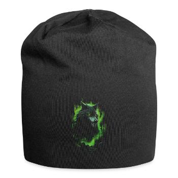 Fantasy Wolf Horror Wald - Jersey-Beanie - Schwarz - Vorne