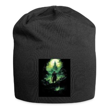 Fantasy Chevalier Château Magie Conte de Fées Mythique Gothique - Bonnet en jersey - noir - Devant