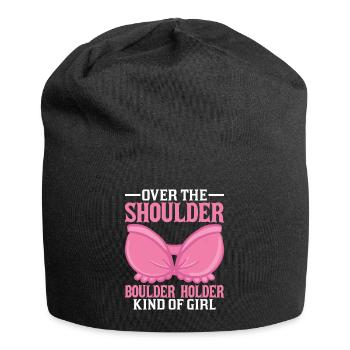 Southern Slang Rock Climbing Girl Country - Jersey Beanie - black - Front
