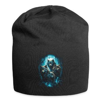 Fantasy Wolf Magic Pack Mysterious - Jersey Beanie - black - Front