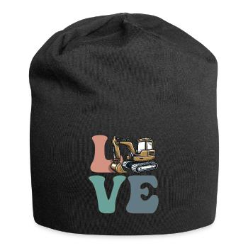 Baggerführer Schwermaschinenführer Bauwesen - Jersey-Beanie - Schwarz - Vorne