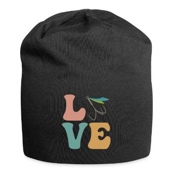 Fliegenfischer - Jersey-Beanie - Schwarz - Vorne