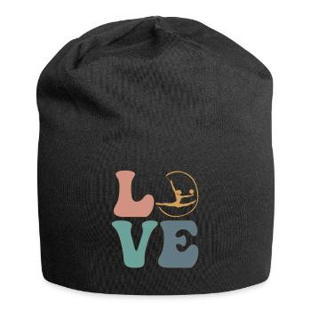 Turnerin Gymnastik Cheerleading - Jersey-Beanie - Schwarz - Vorne