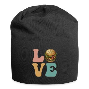 Hamburger Cheeseburger - Bonnet en jersey - noir - Devant