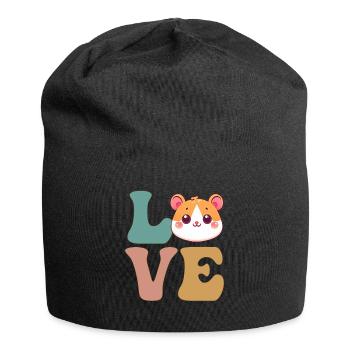 Cute Hamster Hammy - Jersey Beanie - black - Front