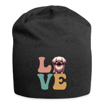 Pekingese Dog Lovers - Jersey Beanie - black - Front