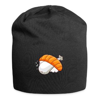 Sacabambaspis Fish Meme Japanese Sleeping Sush - Jersey Beanie - black - Front