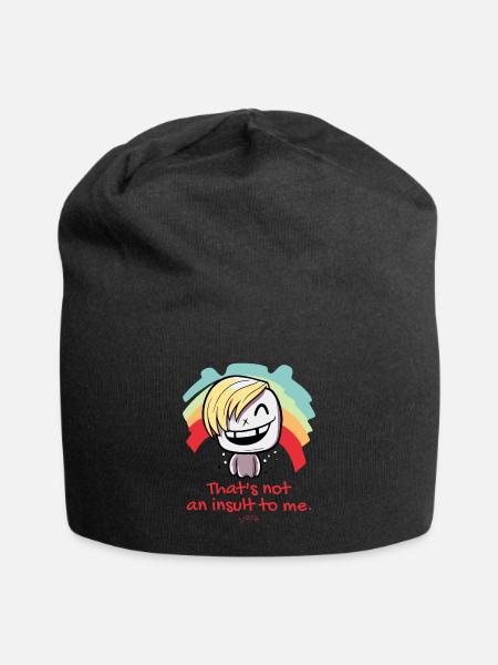 Cartoon, that's not an insult to me, LGBTQ - Jersey Beanie - black