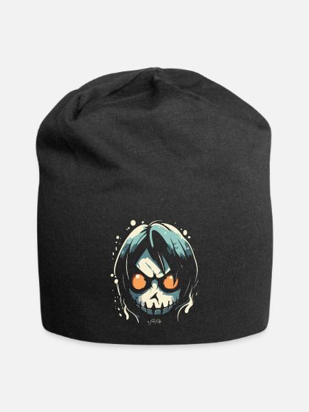 Ein Cartoon-Comic-Manga-Bösewicht - Jersey-Beanie - Schwarz