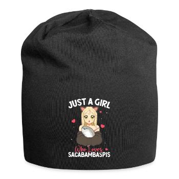 Poisson Meme Anime Fille - Bonnet en jersey - noir - Devant