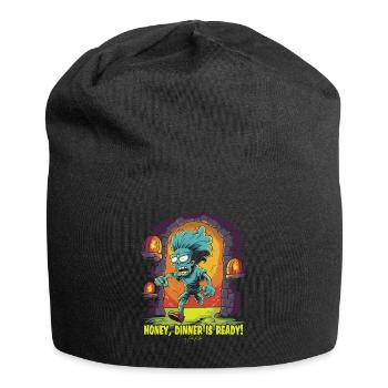 In the dungeon, darling's dinner is ready - Jersey Beanie - black - Front